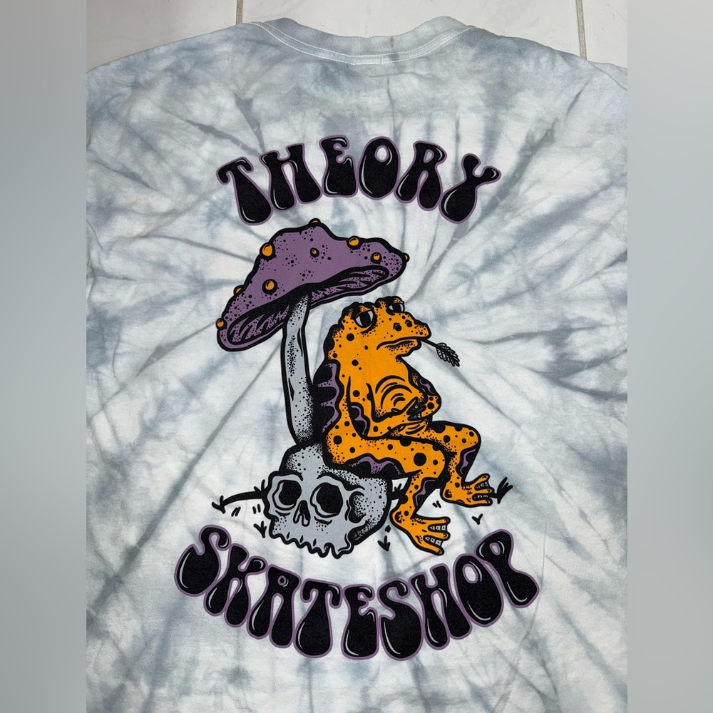 Tie-Dye Mushroom Frog Graphic T